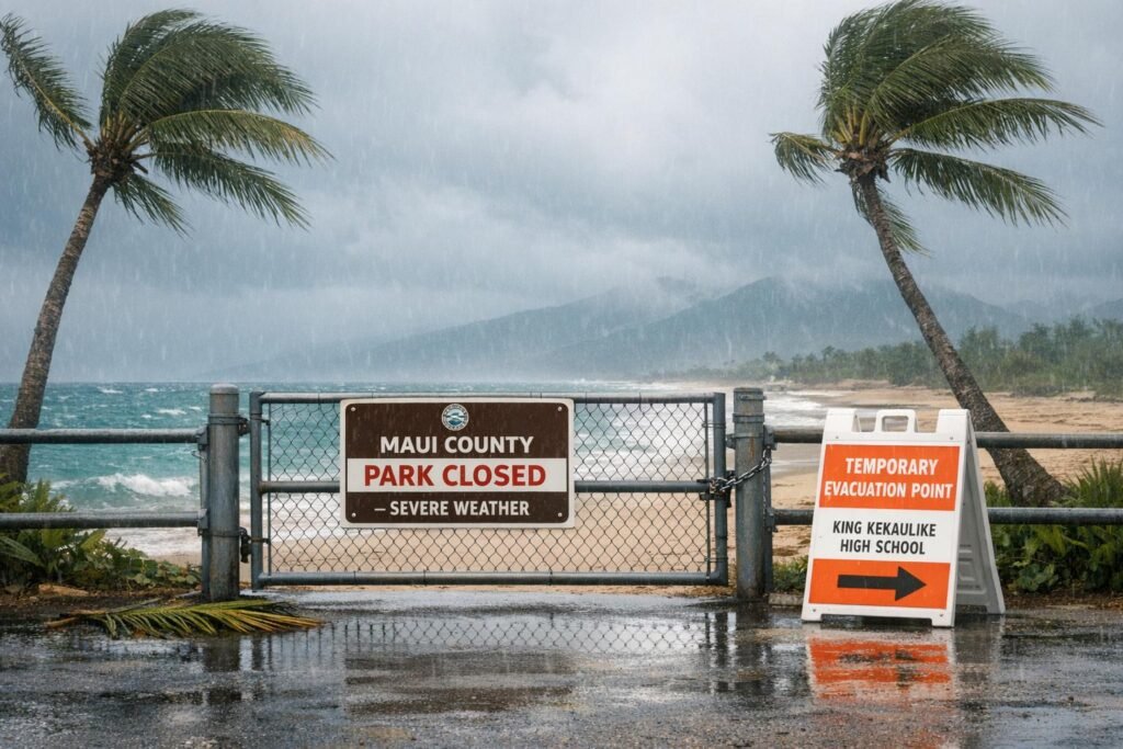 Maui County Offices and Parks Closed Due to Severe Weather