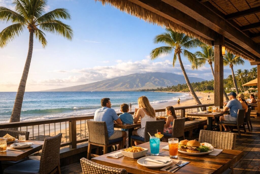 Where to Find Family-Friendly Beachfront Dining in Maui